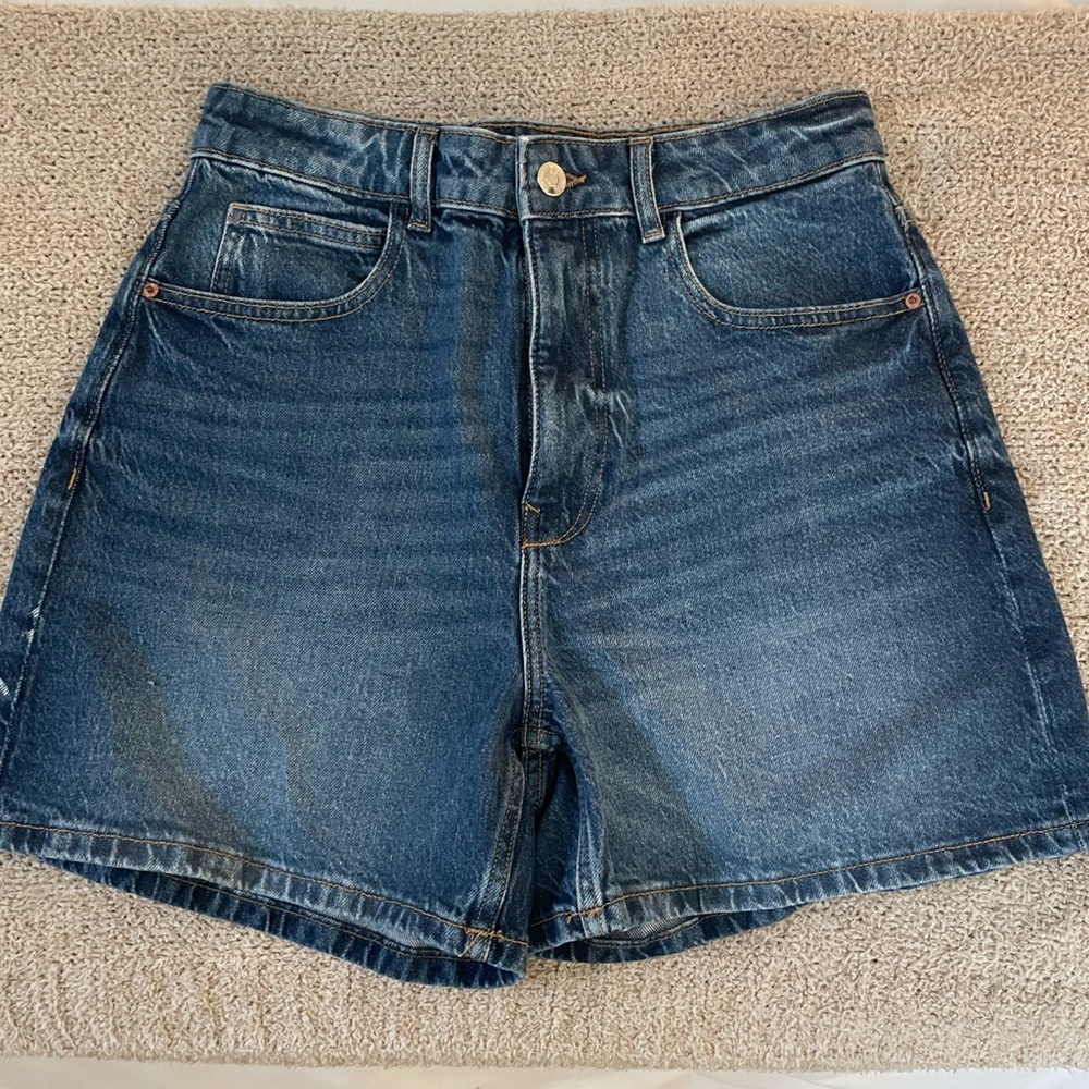 Zara Denim Mom Shorts